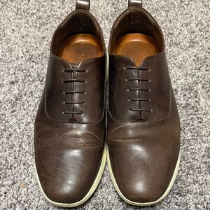 Elegant Brown Leather Oxfords for Men